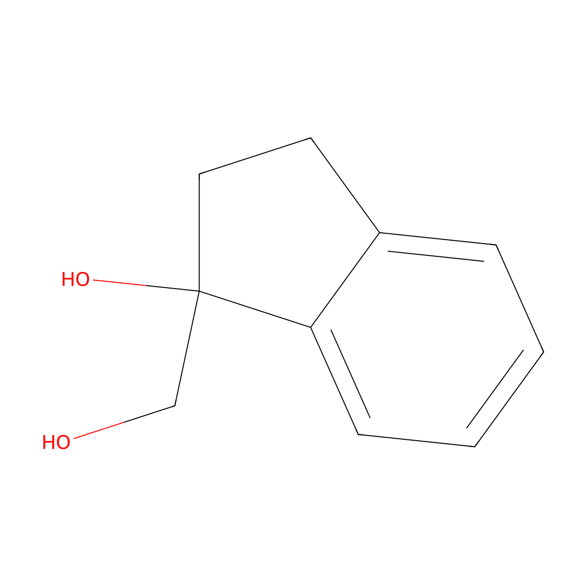 1-(hydroxymethyl)-2,3-dihydro-1H-inden-1-ol molecular structure, CAS 1547526-85-1