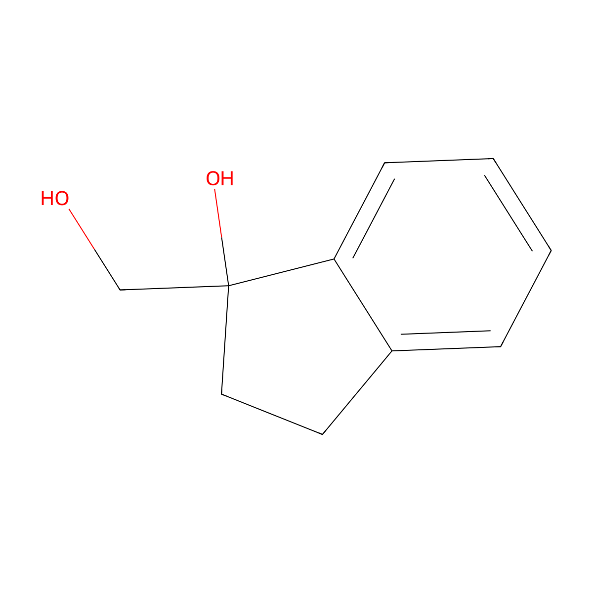 1-(hydroxymethyl)-2,3-dihydro-1H-inden-1-ol molecular structure, CAS 1547526-85-1