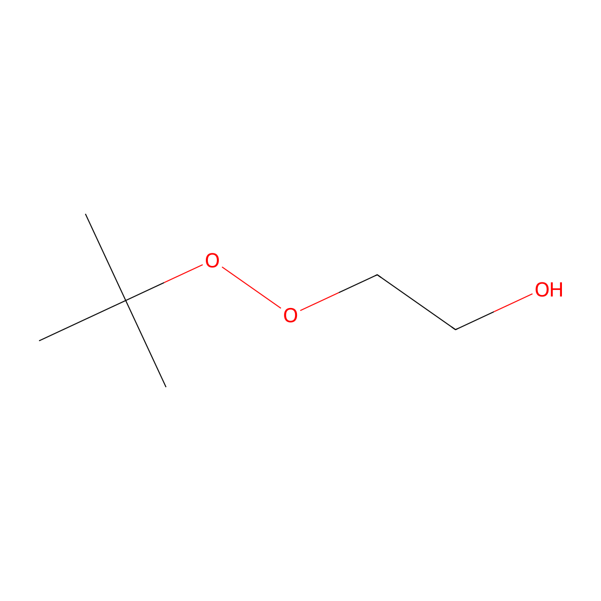 2-[(1,1-Dimethylethyl)dioxy]ethanol molecular structure, CAS 15476-85-4