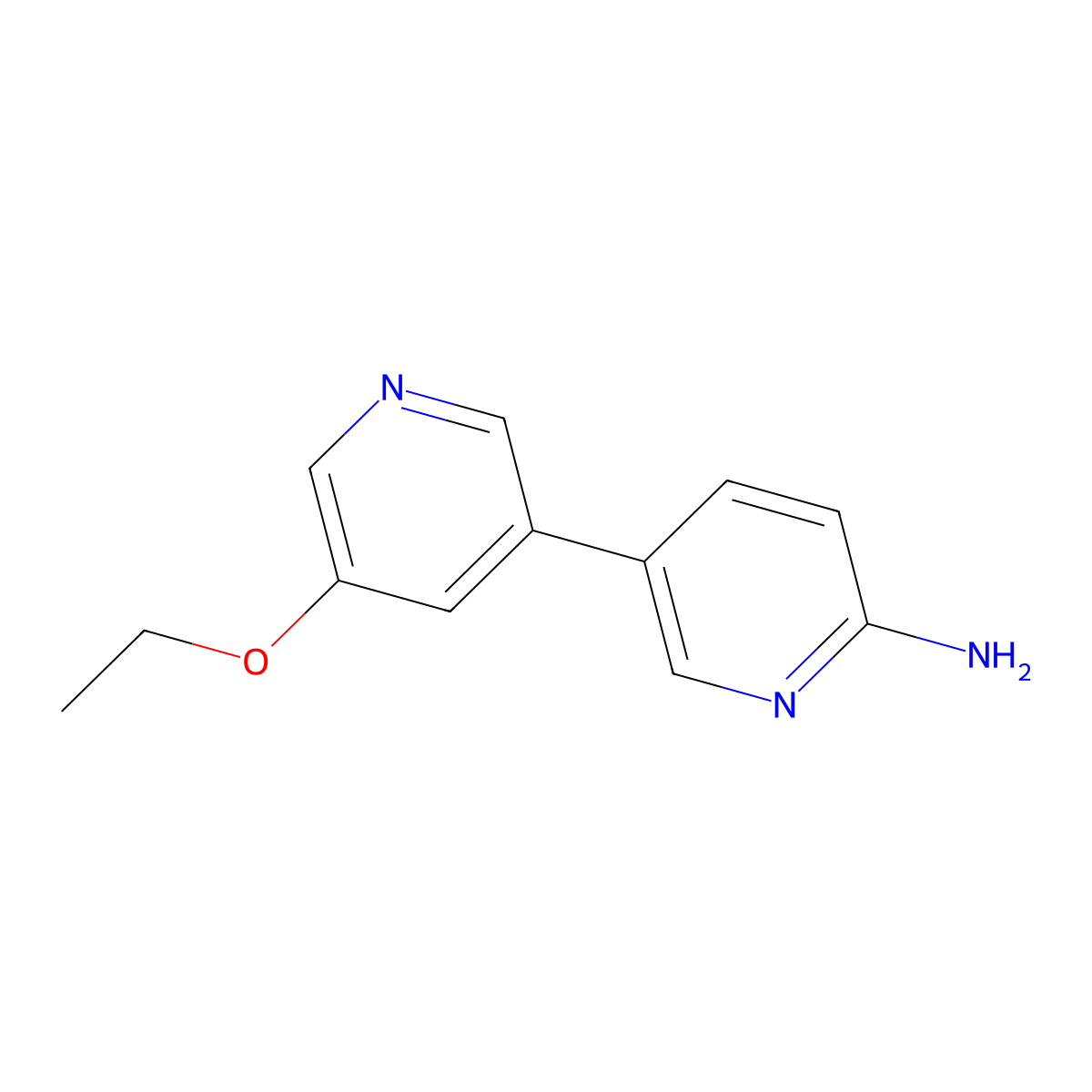 5'-Ethoxy-[3,3'-bipyridin]-6-amine molecular structure, CAS 1547692-14-7