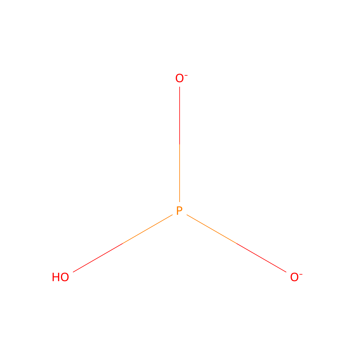 Phosphonic acid, ion(2-) molecular structure, CAS 15477-76-6