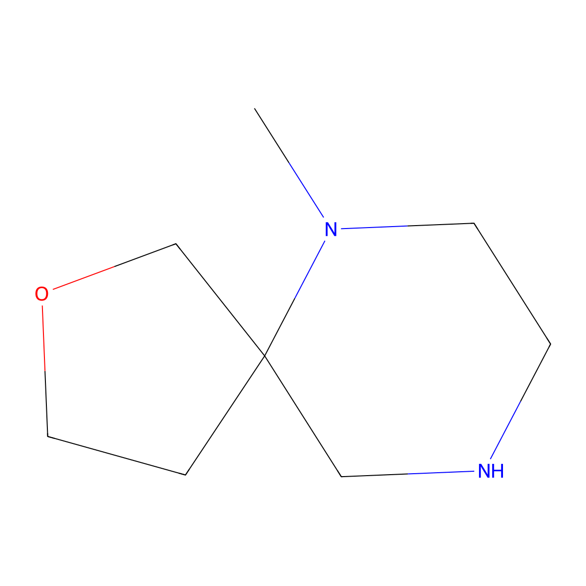 6-Methyl-2-oxa-6,9-diazaspiro[4.5]decane molecular structure, CAS 1547757-55-0