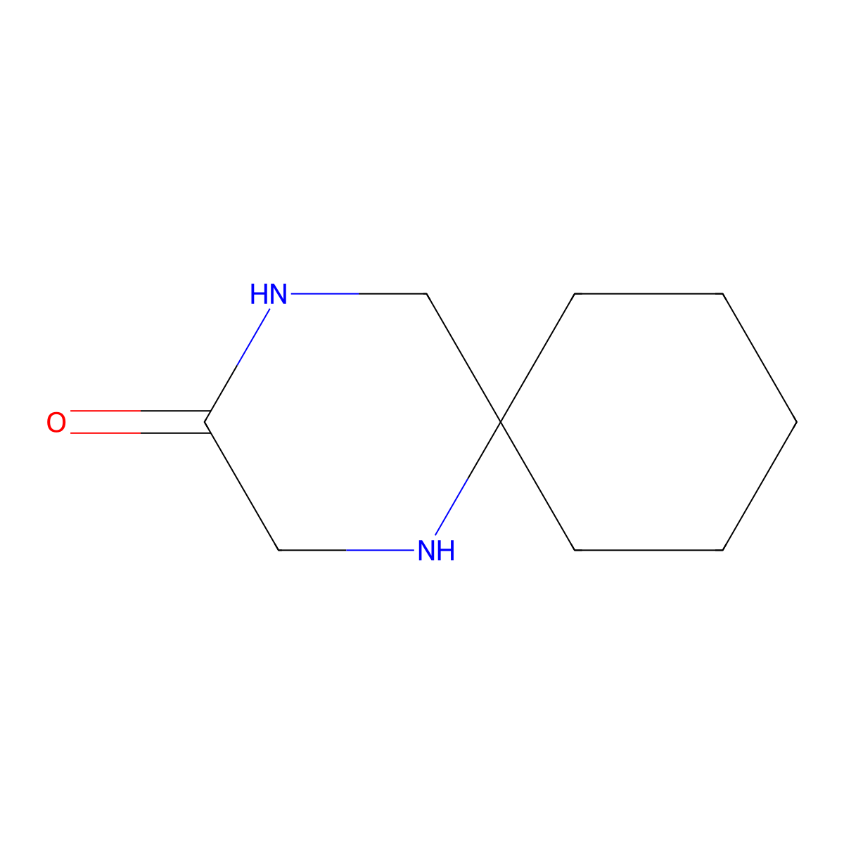 1, 4-Diazaspiro (5.5)undecan-3-one molecular structure, CAS 1547757-91-4