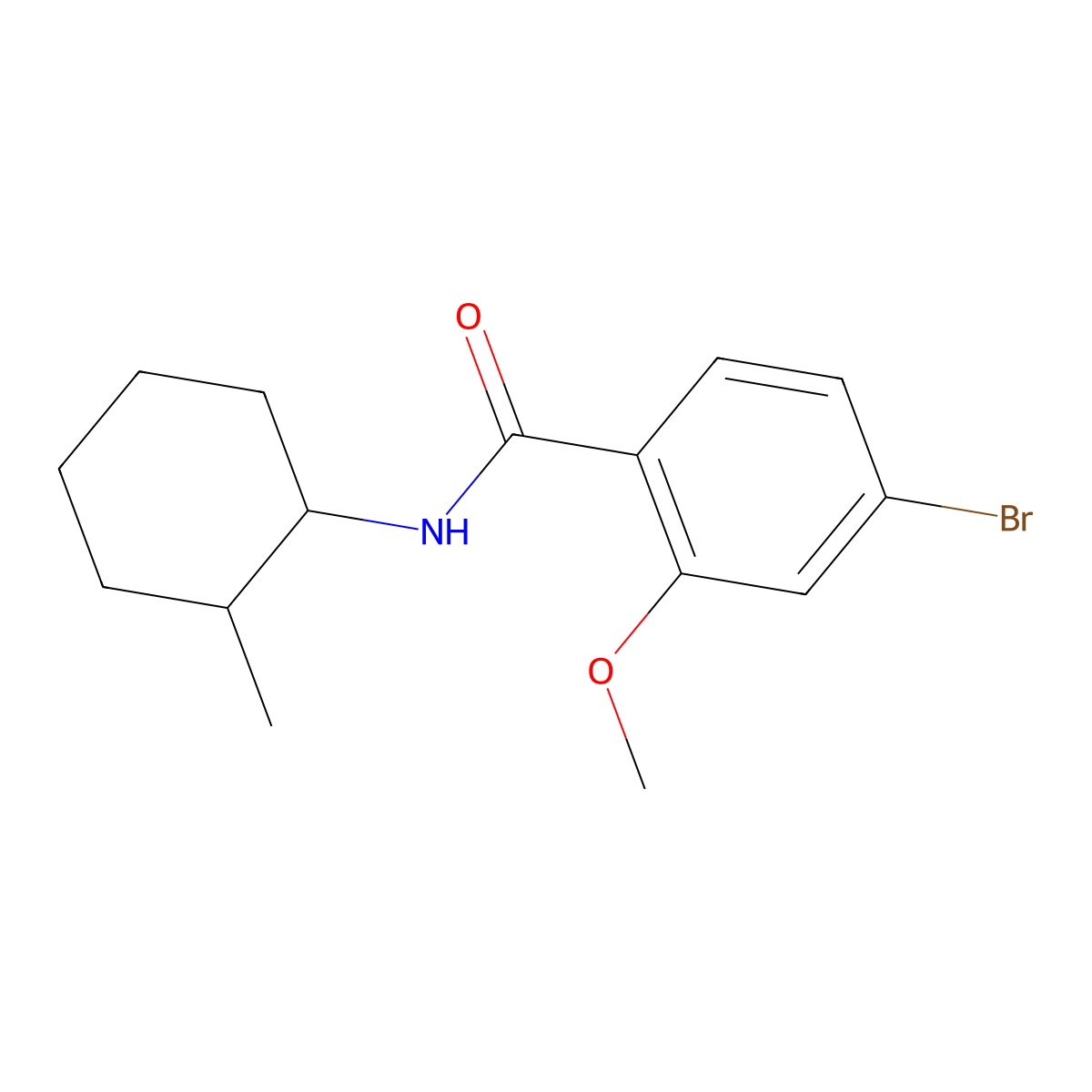 4-Bromo-2-methoxy-N-(2-methylcyclohexyl)benzamide molecular structure, CAS 1547772-34-8