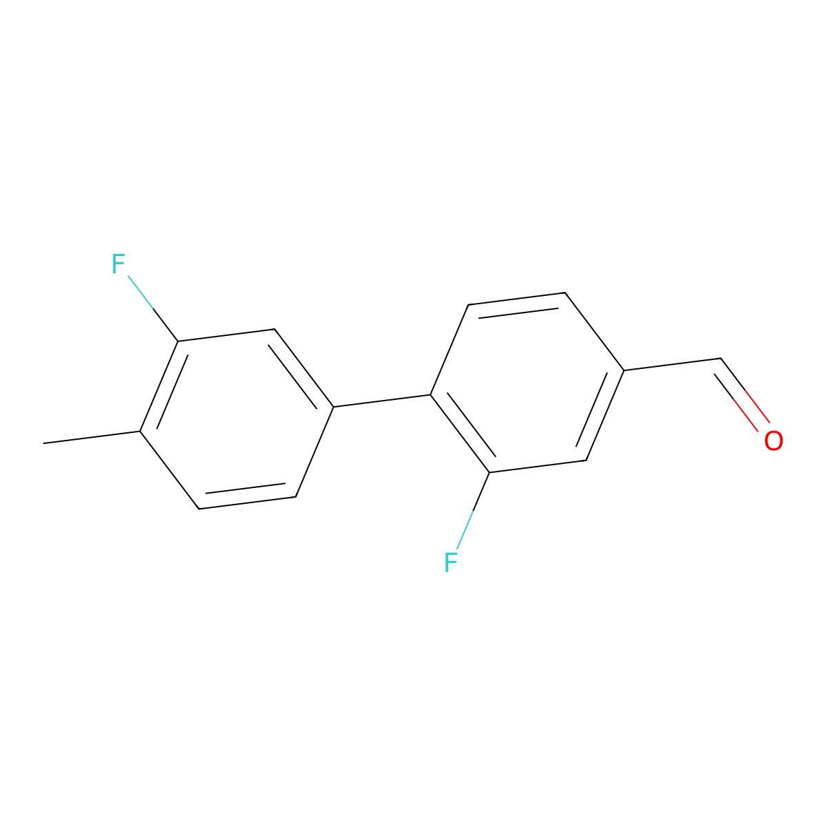 2,3'-Difluoro-4'-methyl[1,1'-biphenyl]-4-carboxaldehyde molecular structure, CAS 1547792-13-1