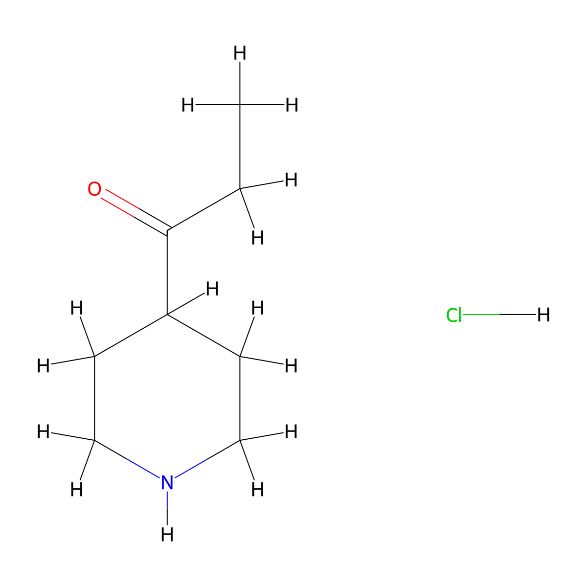 1-(Piperidin-4-yl)propan-1-one hydrochloride molecular structure, CAS 1547795-87-8