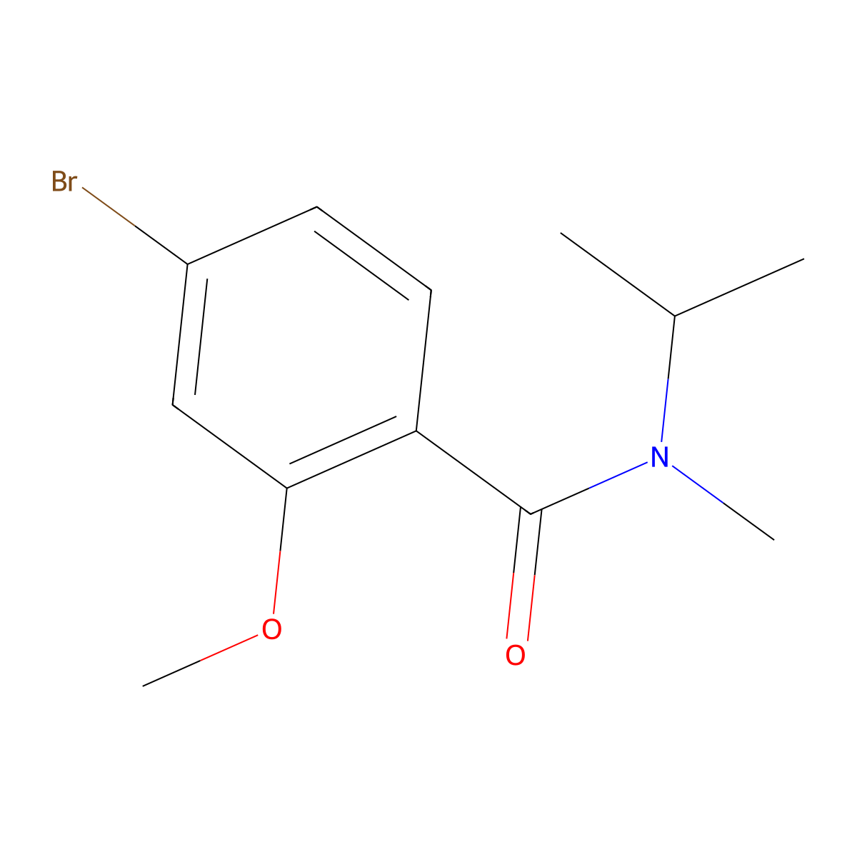 4-Bromo-2-methoxy-N-methyl-N-(1-methylethyl)benzamide molecular structure, CAS 1547823-63-1