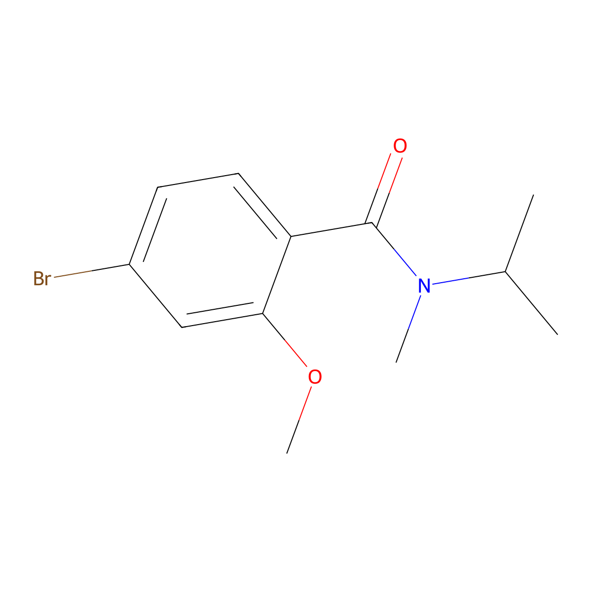 4-Bromo-2-methoxy-N-methyl-N-(1-methylethyl)benzamide molecular structure, CAS 1547823-63-1