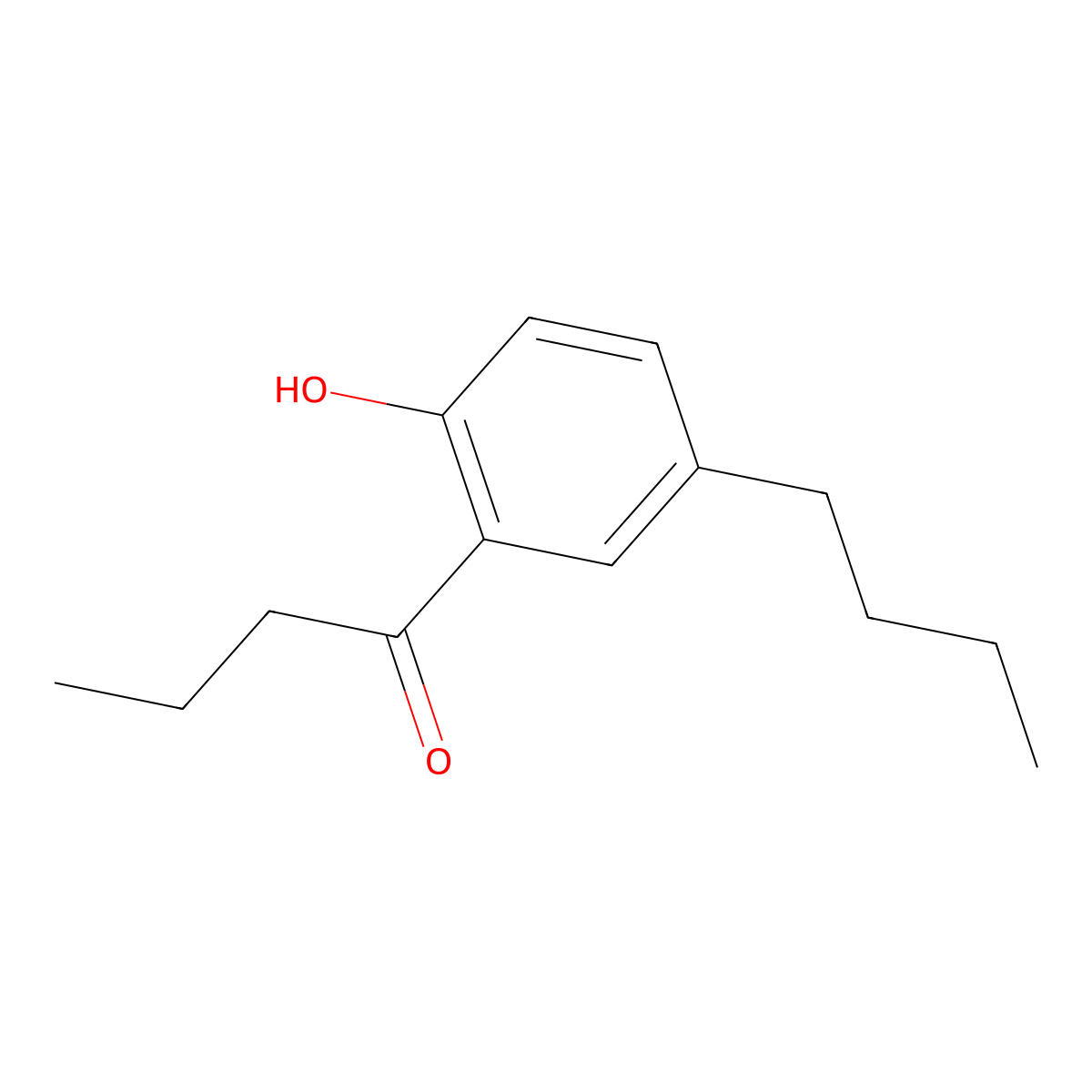 1-(5-Butyl-2-hydroxyphenyl)butan-1-one molecular structure, CAS 1547842-43-2