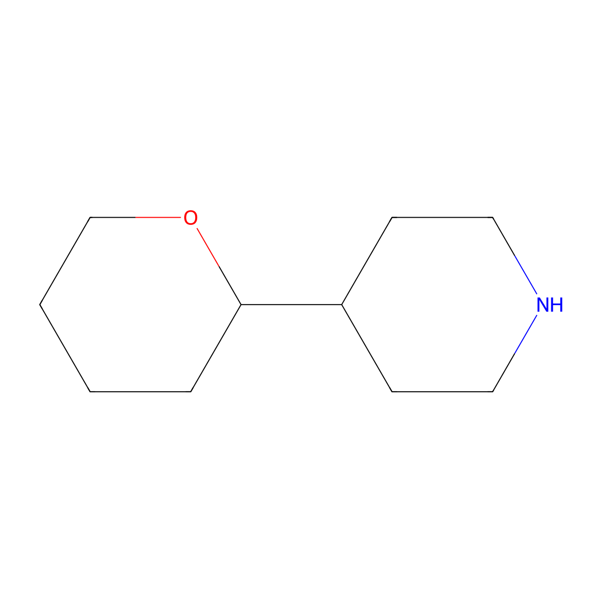 4-(Oxan-2-yl)piperidine molecular structure, CAS 1547851-00-2