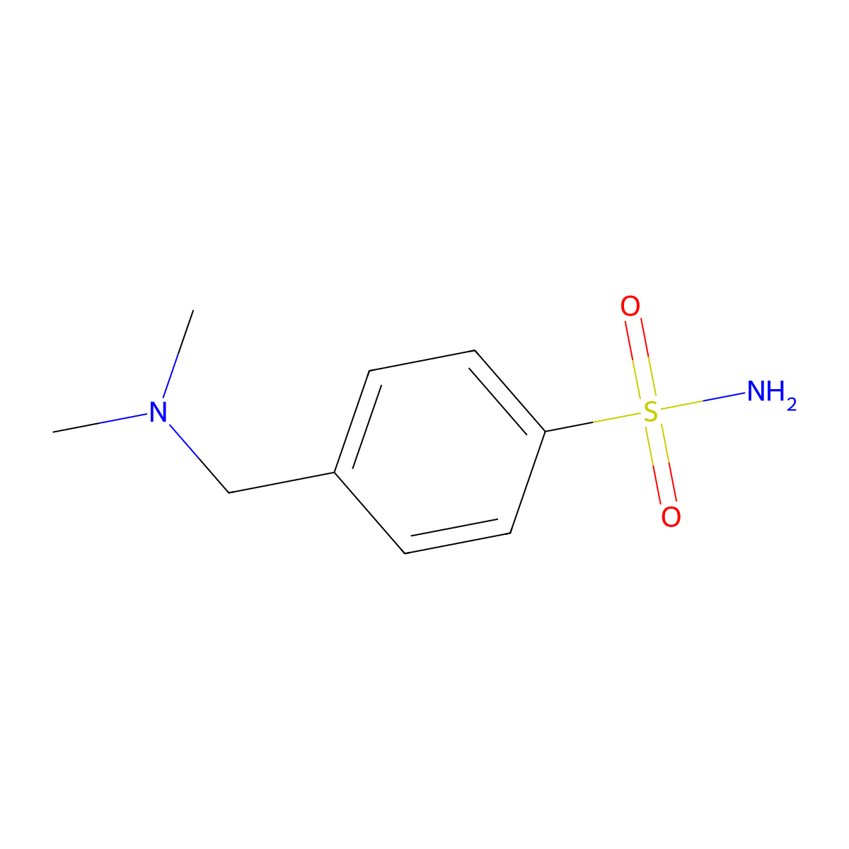 4-((Dimethylamino)methyl)benzene-1-sulfonamide molecular structure, CAS 1547880-06-7