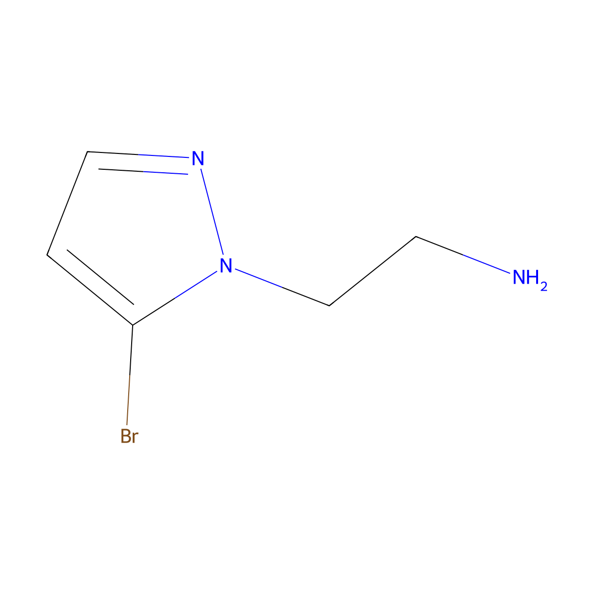 2-(5-bromo-1H-pyrazol-1-yl)ethan-1-amine molecular structure, CAS 1547905-03-2