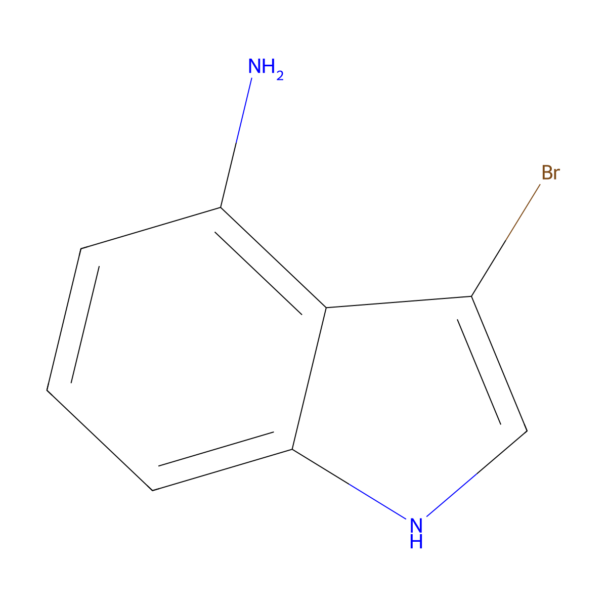 3-bromo-1H-indol-4-amine molecular structure, CAS 1547918-22-8