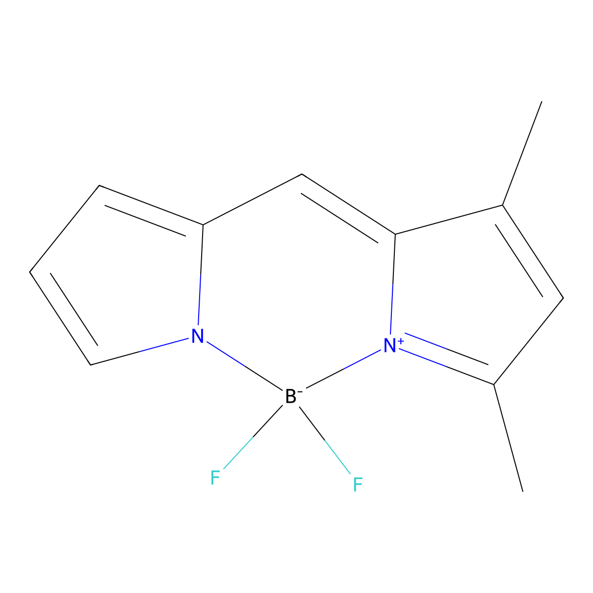 4,4-Difluoro-5,7-dimethyl-4-bora-3a,4a-diaza-3-indacene molecular structure, CAS 154793-49-4