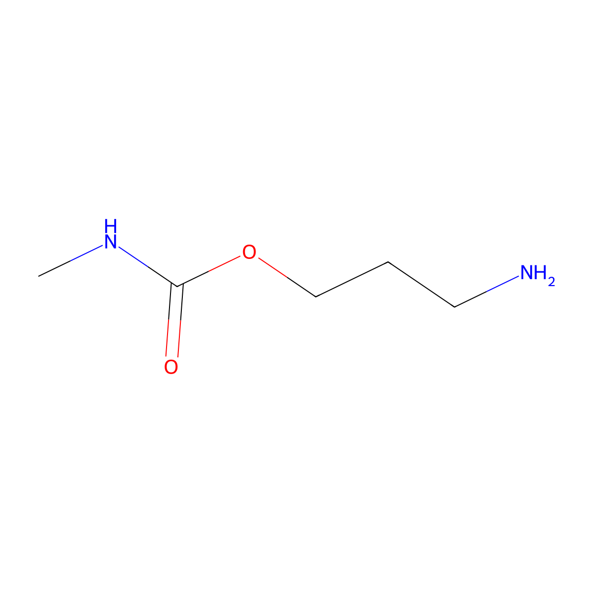 3-aminopropyl N-methylcarbamate molecular structure, CAS 1547958-92-8