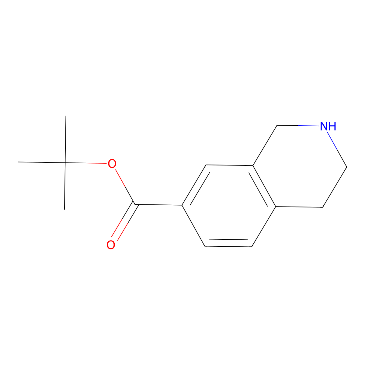 tert-Butyl 1,2,3,4-tetrahydroisoquinoline-7-carboxylate molecular structure, CAS 1547991-41-2