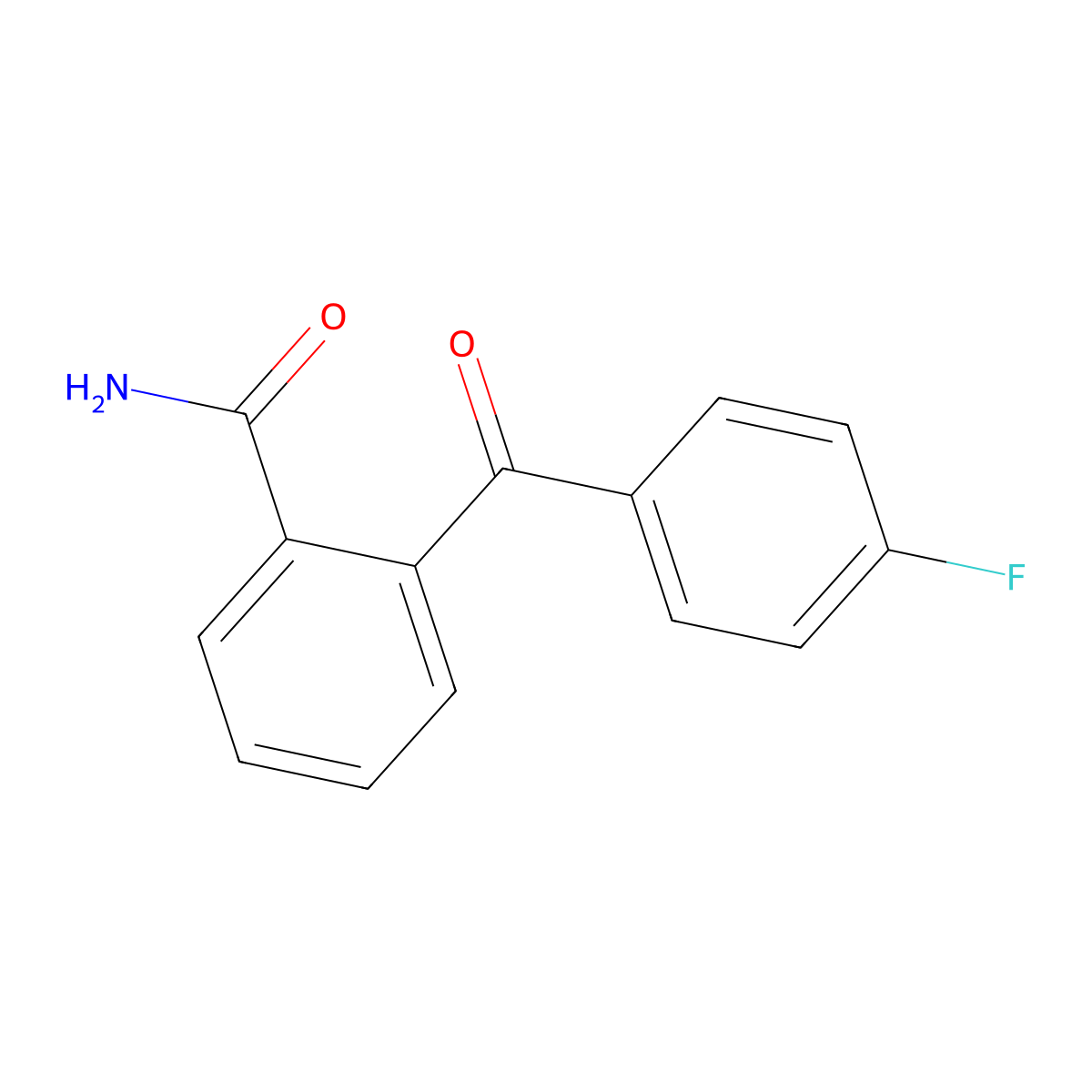2-(4-Fluorobenzoyl)benzamide molecular structure, CAS 1548-28-3