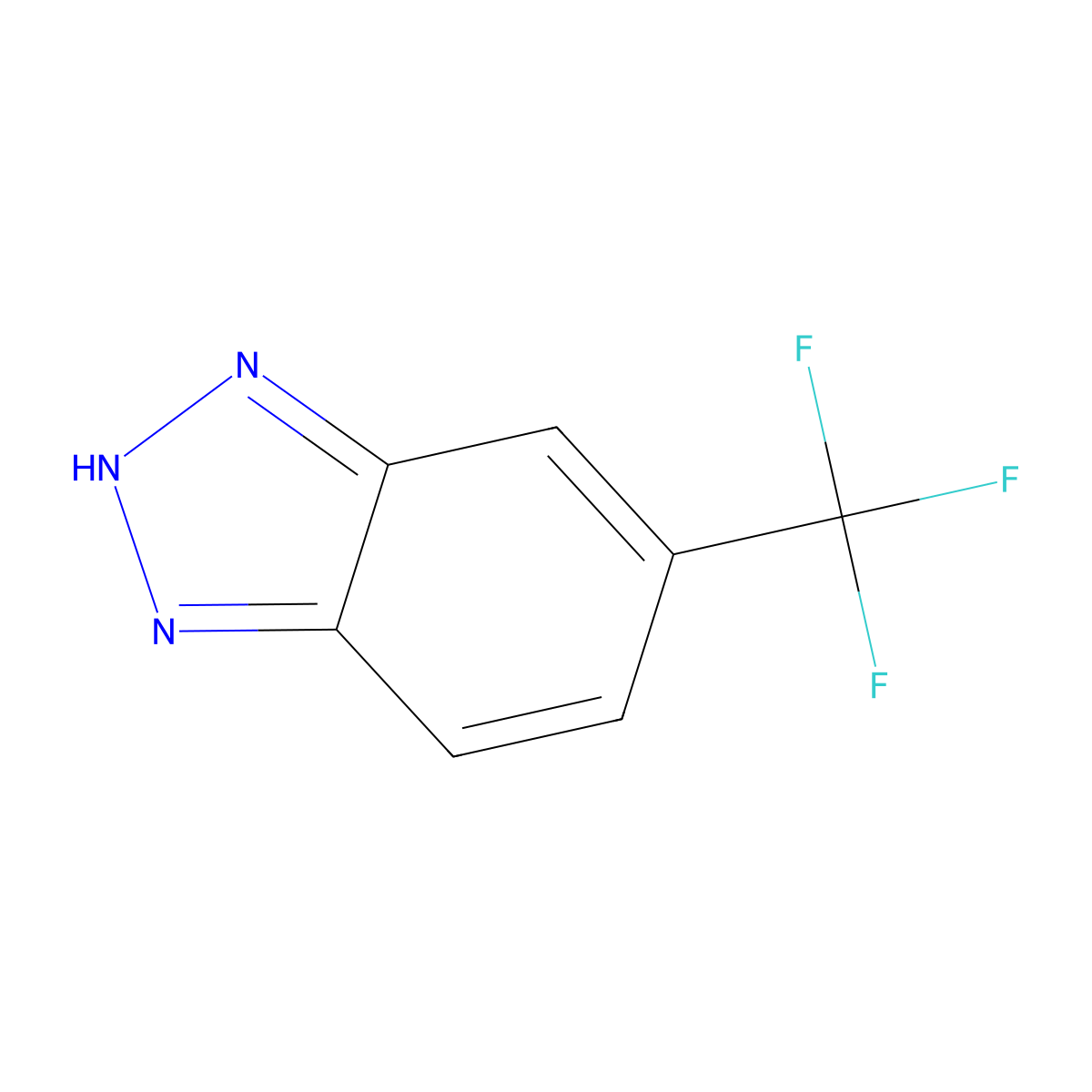 5-(Trifluoromethyl)-1H-1,2,3-Benzotriazole molecular structure, CAS 1548-67-0