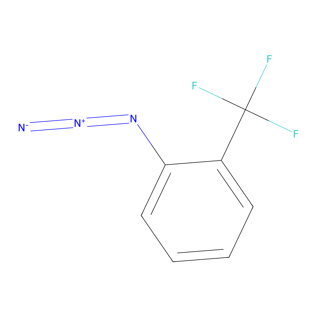 1-Azido-2-(trifluoromethyl)benzene molecular structure, CAS 1548-68-1