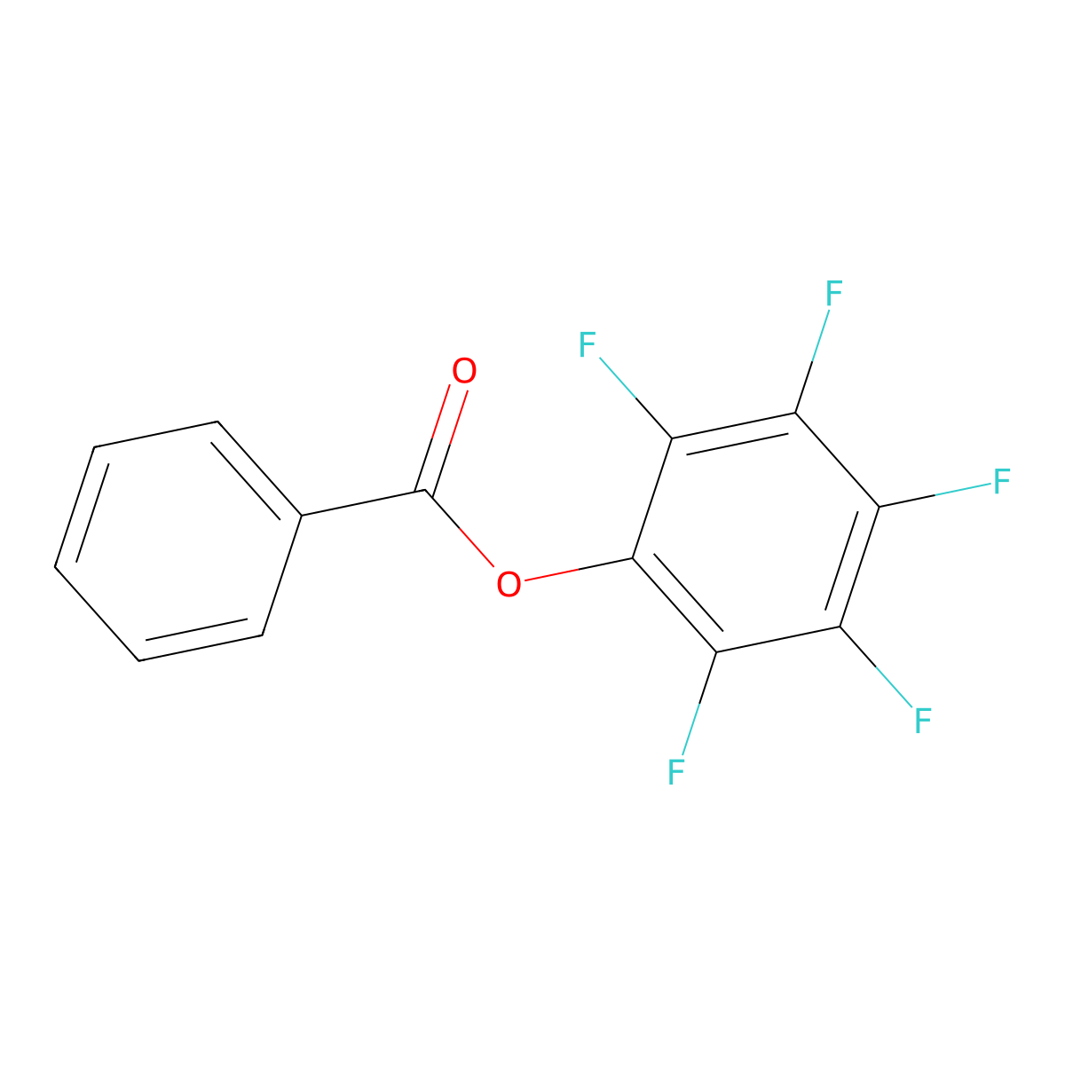 Phenol, 2,3,4,5,6-pentafluoro-, 1-benzoate molecular structure, CAS 1548-84-1