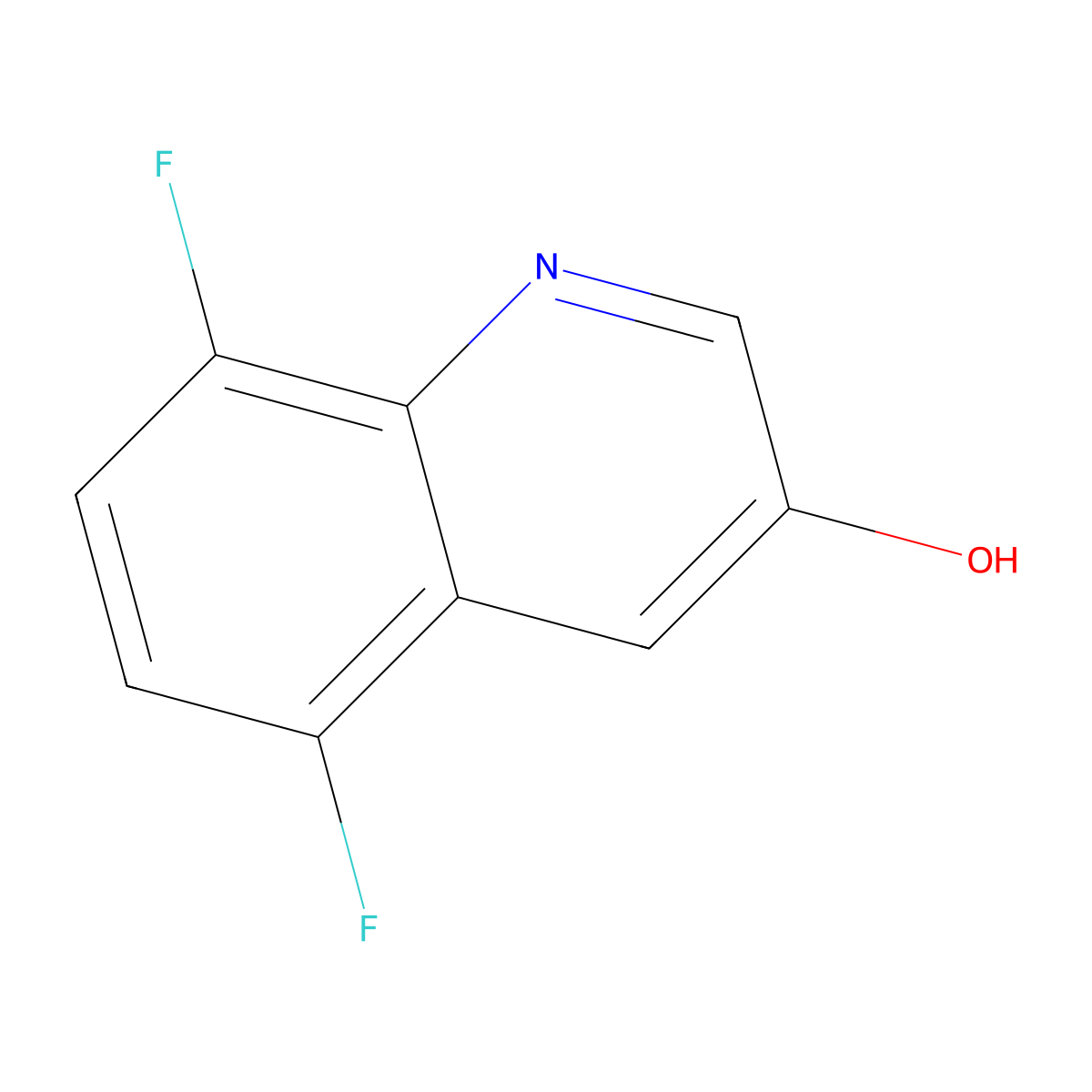 5,8-Difluoroquinolin-3-OL molecular structure, CAS 1548001-99-5