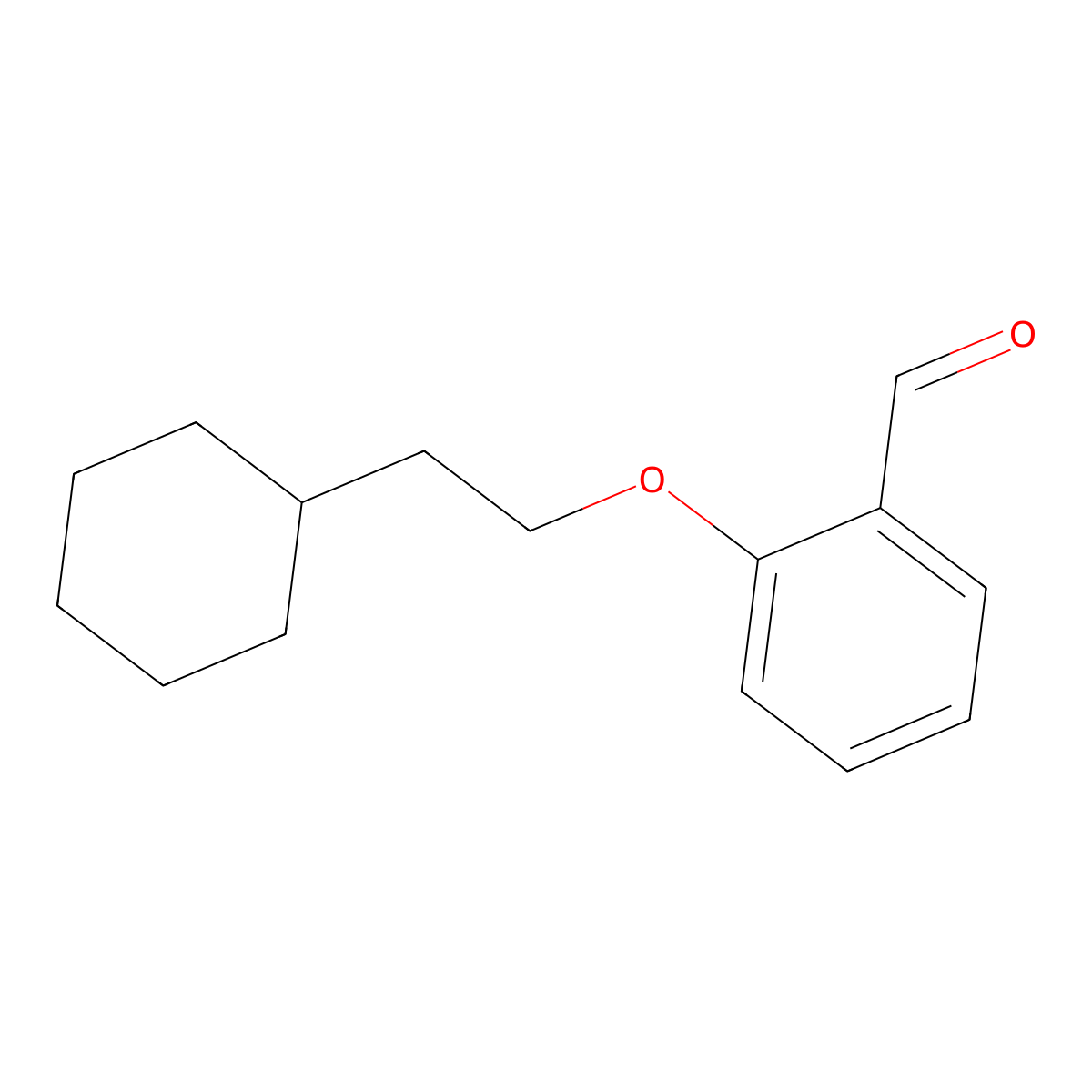 2-(2-Cyclohexylethoxy)benzaldehyde molecular structure, CAS 1548017-44-2