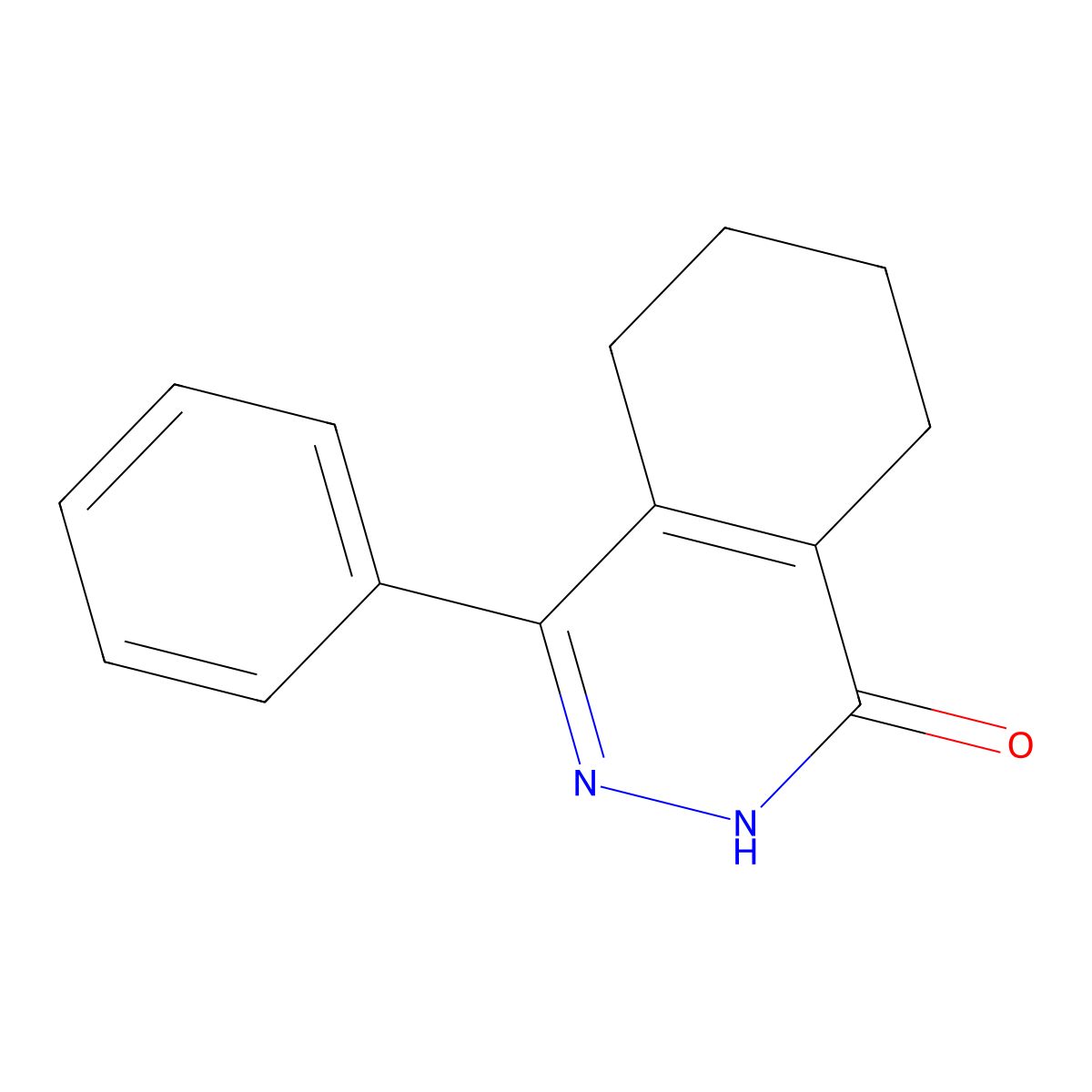 4-phenyl-5,6,7,8-tetrahydrophthalazin-1(2H)-one molecular structure, CAS 154810-22-7