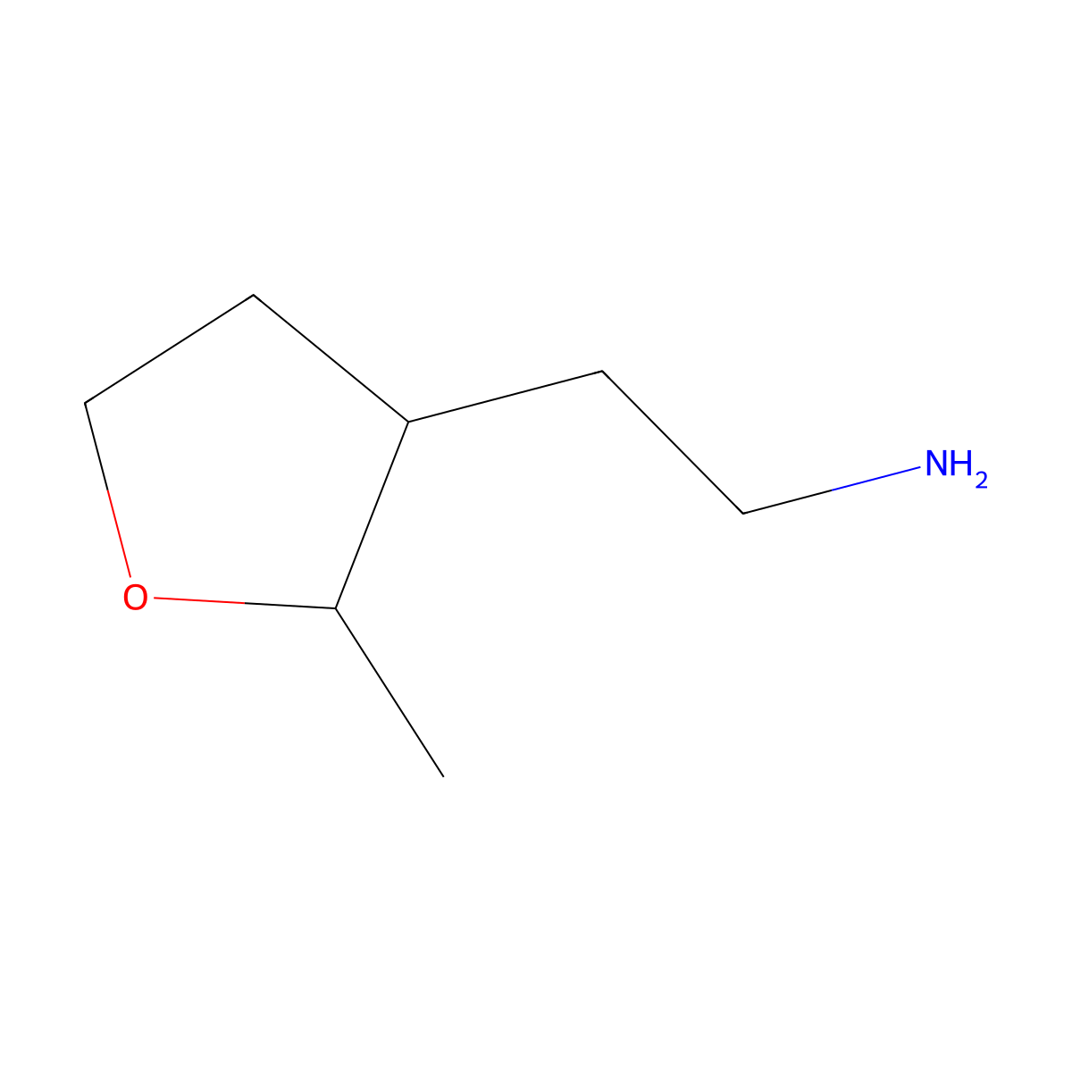 2-(2-Methyloxolan-3-yl)ethanamine molecular structure, CAS 1548100-20-4