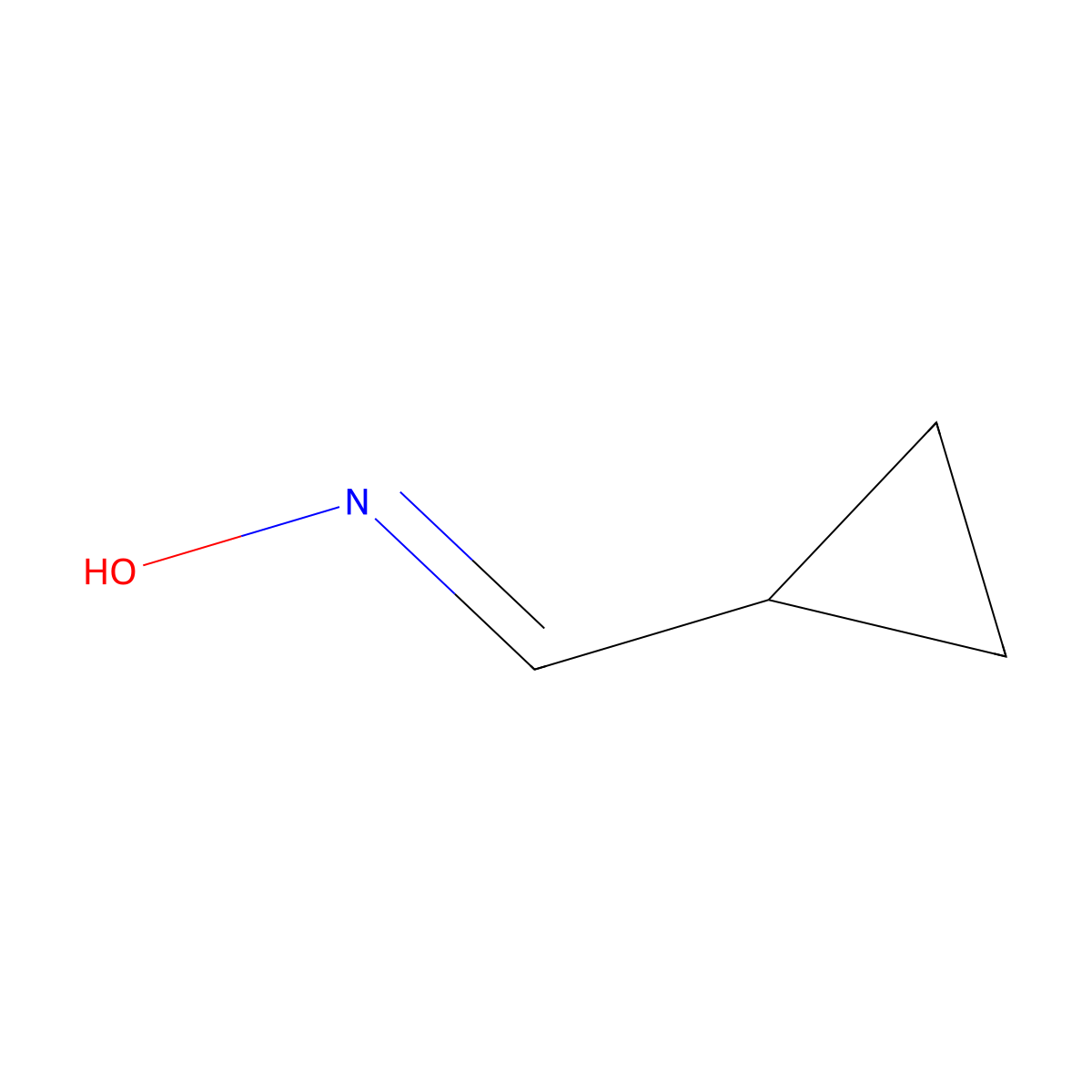 (NE)-N-(cyclopropylmethylidene)hydroxylamine molecular structure, CAS 154813-08-8