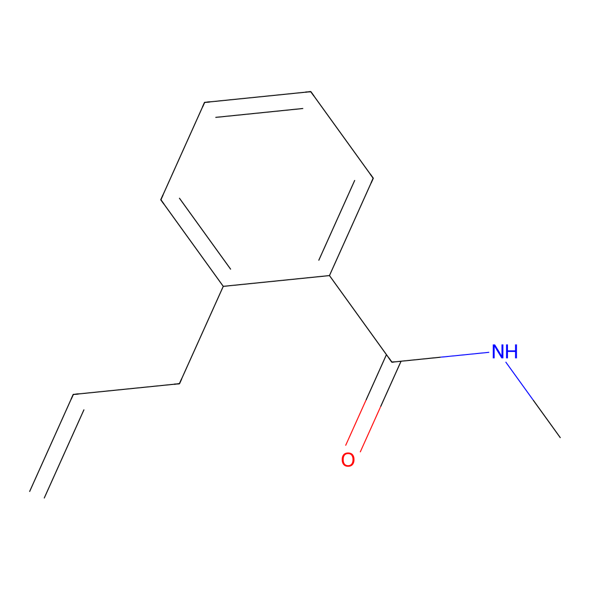 2-allyl-N-methylbenzamide molecular structure, CAS 15482-10-7