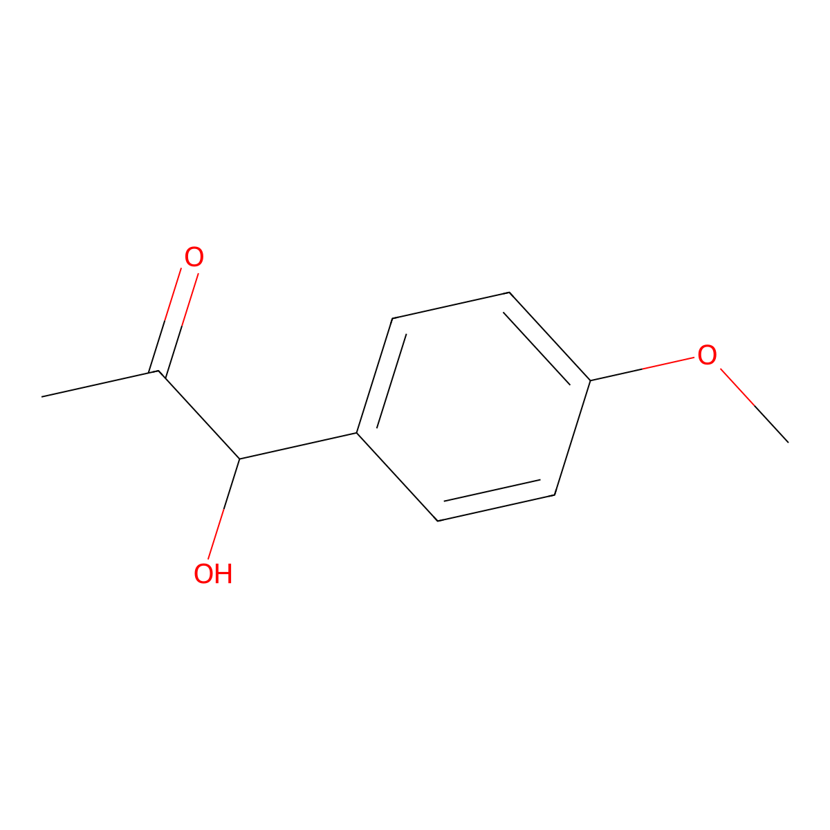1-Hydroxy-1-(4-methoxyphenyl)propan-2-one molecular structure, CAS 15482-29-8