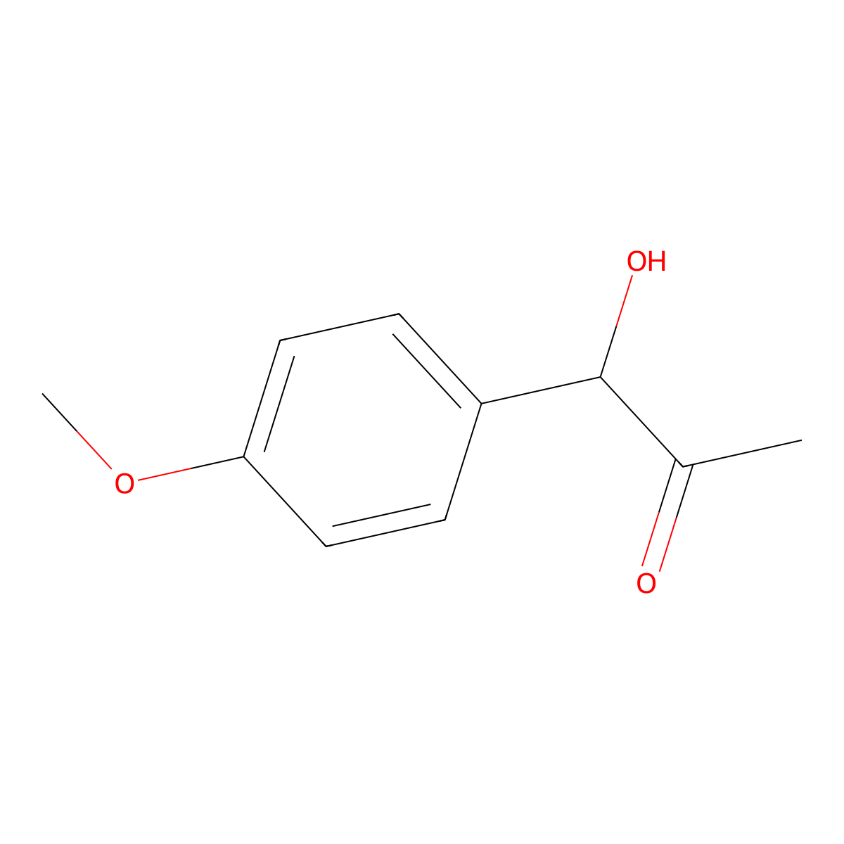 1-Hydroxy-1-(4-methoxyphenyl)propan-2-one molecular structure, CAS 15482-29-8