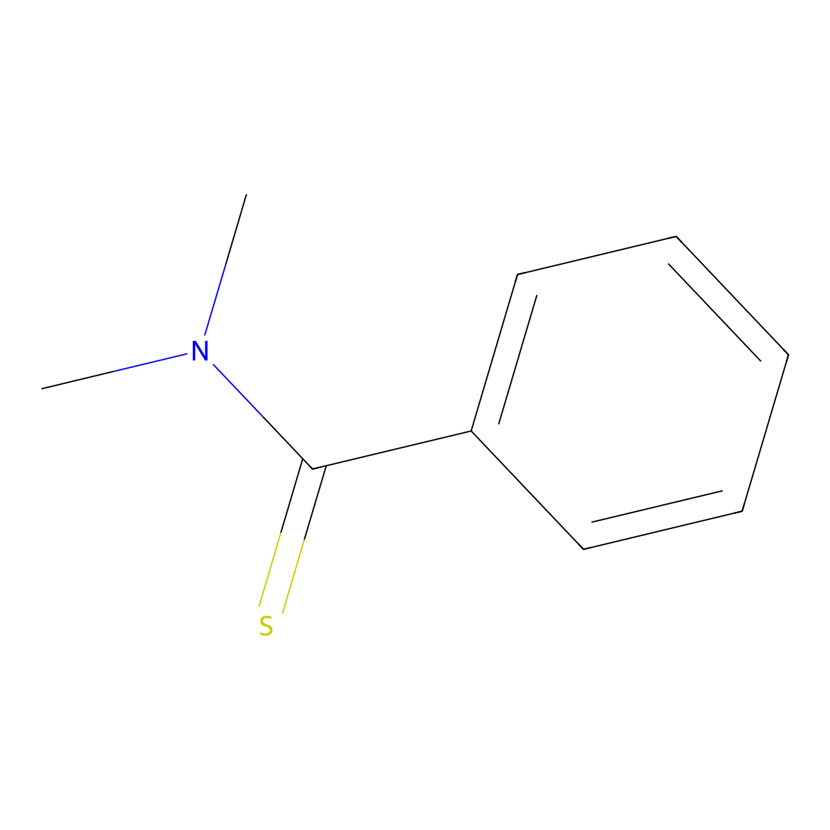 N,N-Dimethylbenzenecarbothioamide molecular structure, CAS 15482-60-7