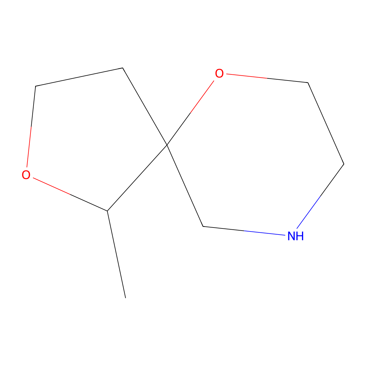 1-Methyl-2,6-dioxa-9-azaspiro(4.5)decane molecular structure, CAS 1548239-15-1
