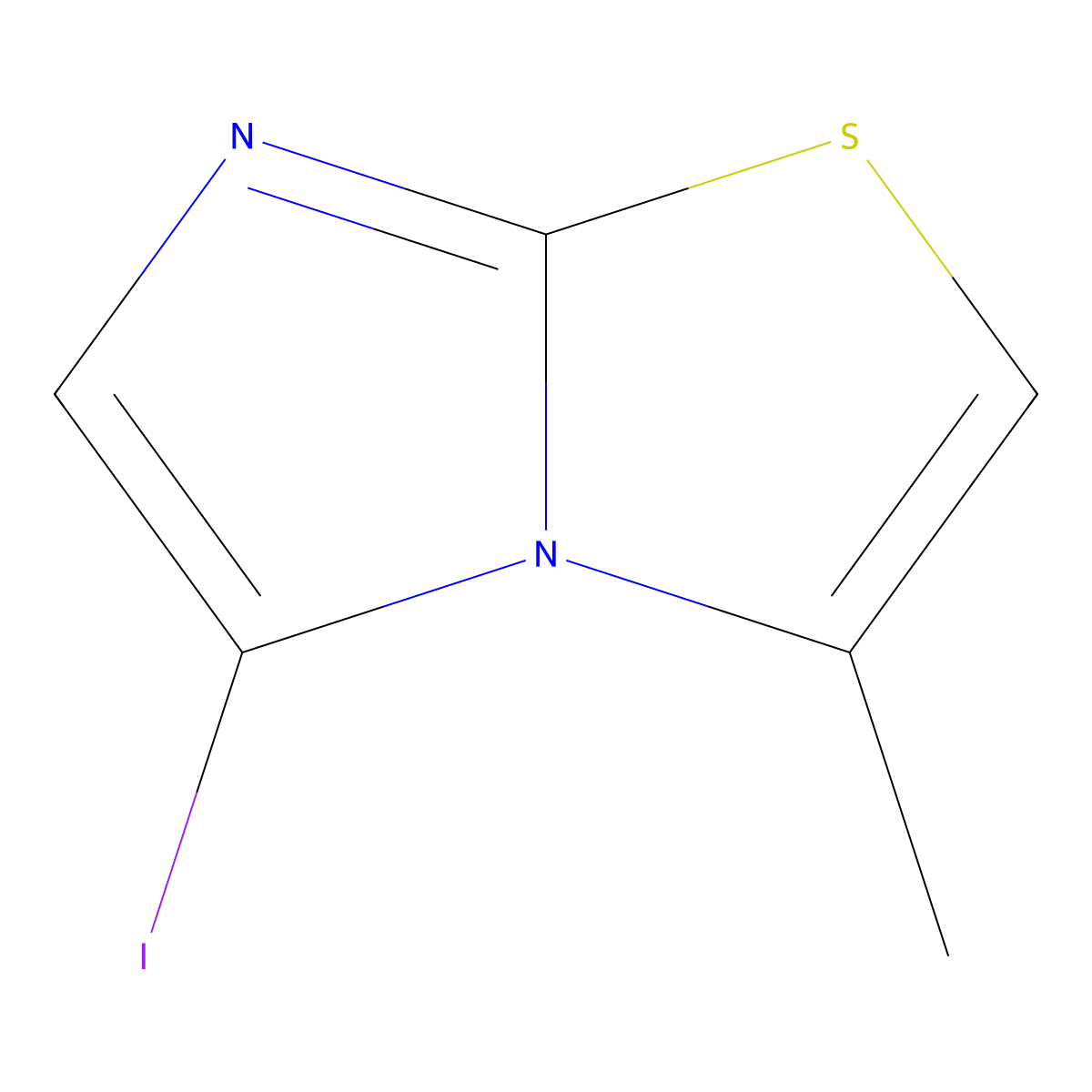 5-Iodo-3-methylimidazo[2,1-b][1,3]thiazole molecular structure, CAS 1548265-54-8