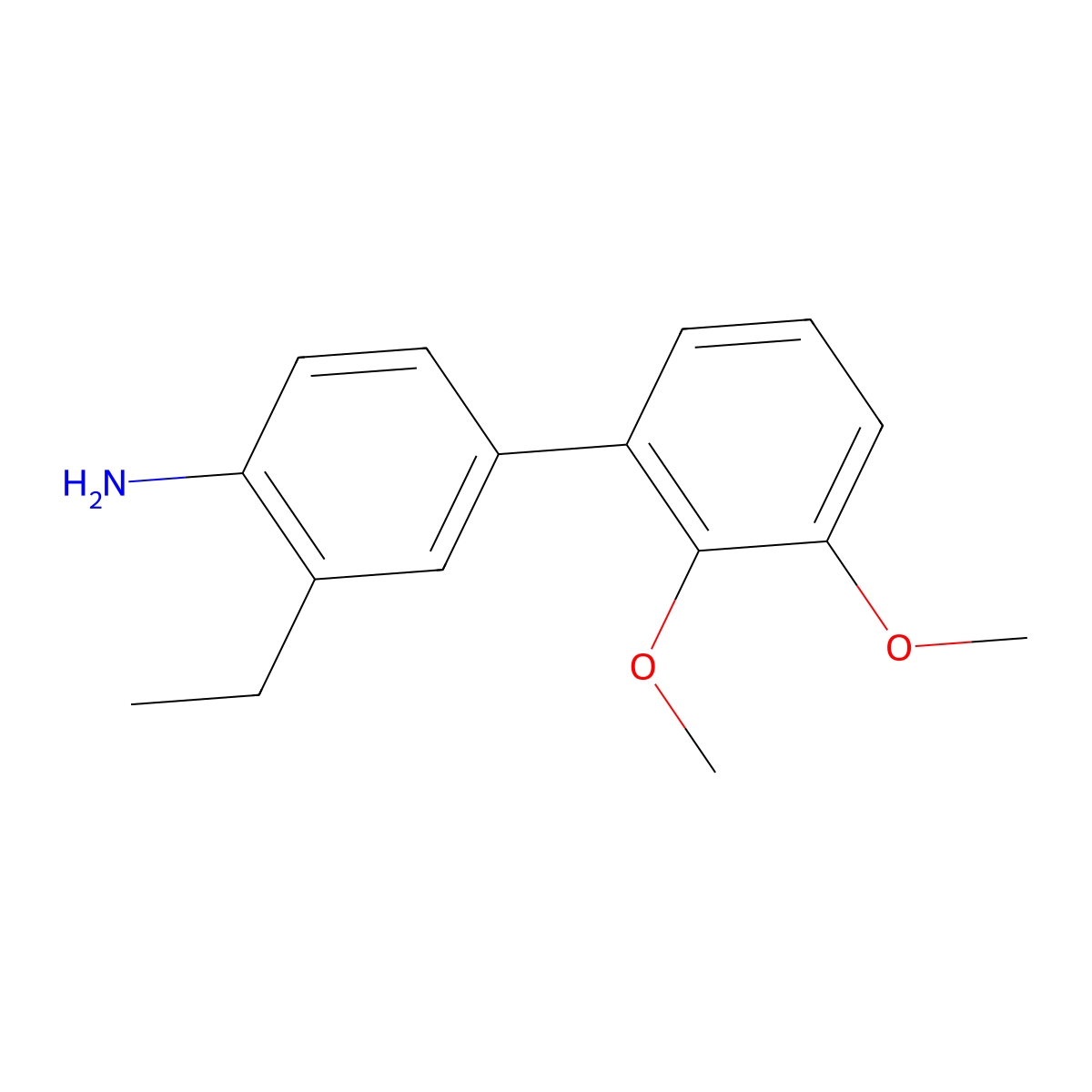 3-Ethyl-2',3'-dimethoxy[1,1'-biphenyl]-4-amine molecular structure, CAS 1548284-92-9