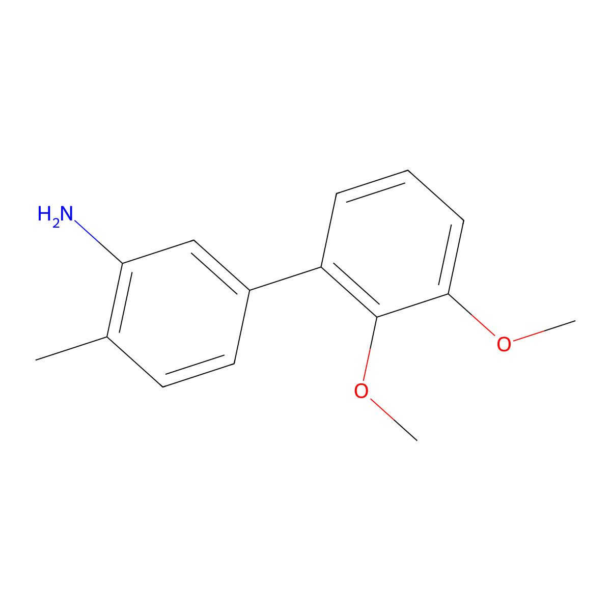 2',3'-Dimethoxy-4-methyl[1,1'-biphenyl]-3-amine molecular structure, CAS 1548284-93-0