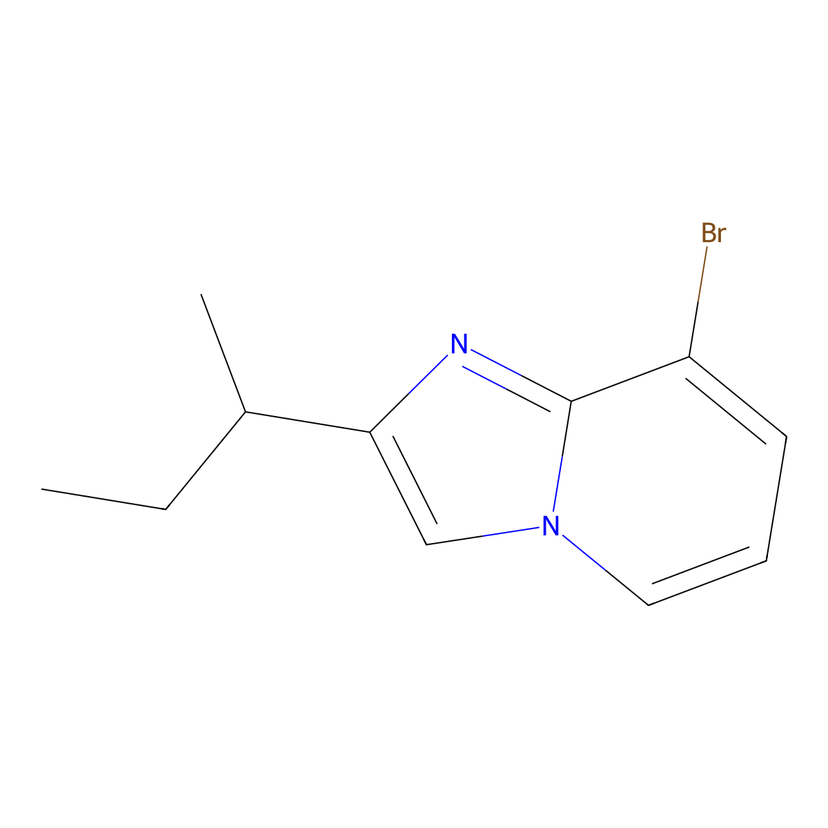 8-Bromo-2-(butan-2-yl)imidazo[1,2-a]pyridine molecular structure, CAS 1548310-03-7