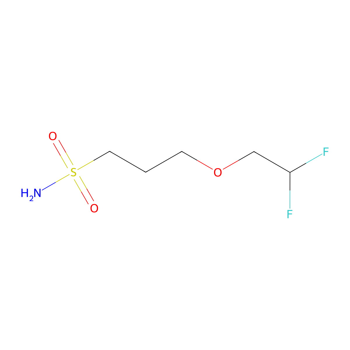 3-(2,2-Difluoroethoxy)propane-1-sulfonamide molecular structure, CAS 1548346-70-8