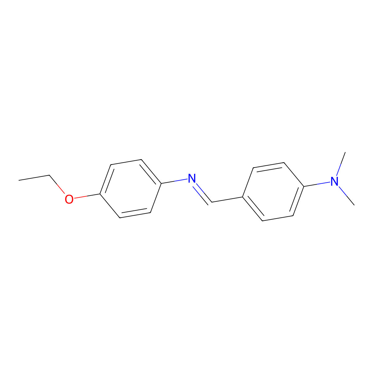N-(4-(Dimethylamino)benzylidene)-P-phenetidine molecular structure, CAS 15484-93-2