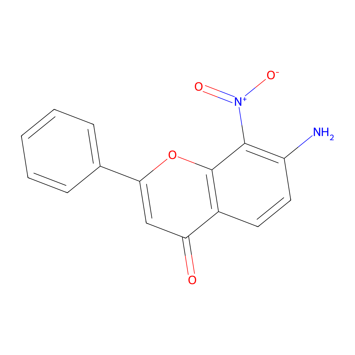7-Amino-8-nitro-2-phenyl-4H-chromen-4-one molecular structure, CAS 1548405-77-1