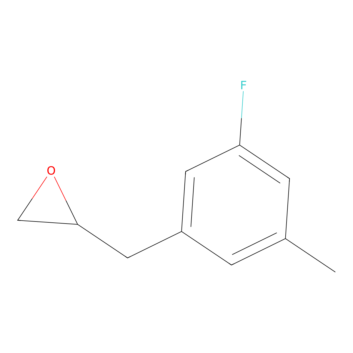 2-[(3-Fluoro-5-methylphenyl)methyl]oxirane molecular structure, CAS 1548436-70-9
