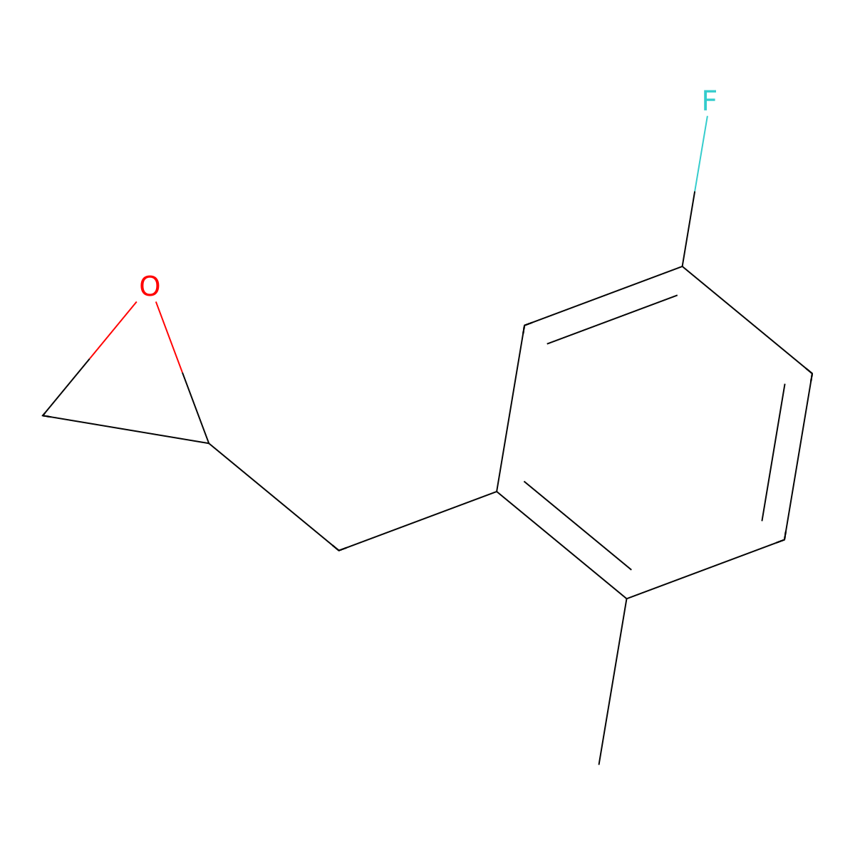 2-[(5-Fluoro-2-methylphenyl)methyl]oxirane molecular structure, CAS 1548436-76-5