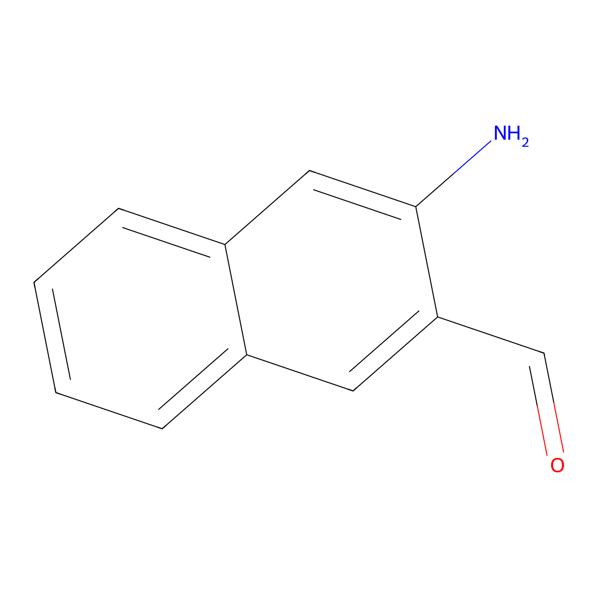 3-Amino-2-naphthaldehyde molecular structure, CAS 154845-34-8