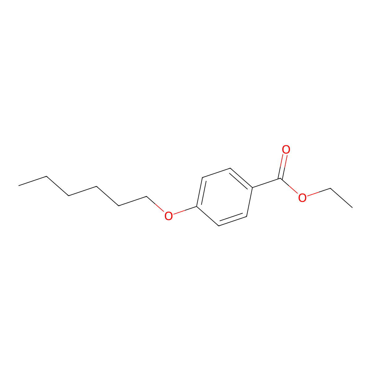 Ethyl 4-(hexyloxy)benzoate molecular structure, CAS 154845-72-4