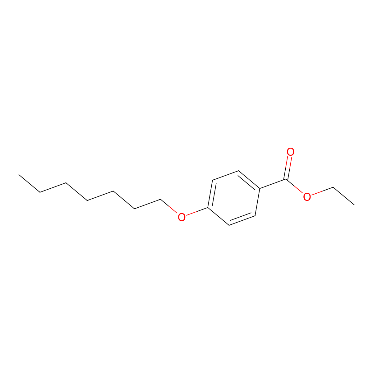 Ethyl 4-(heptyloxy)benzoate molecular structure, CAS 154845-73-5