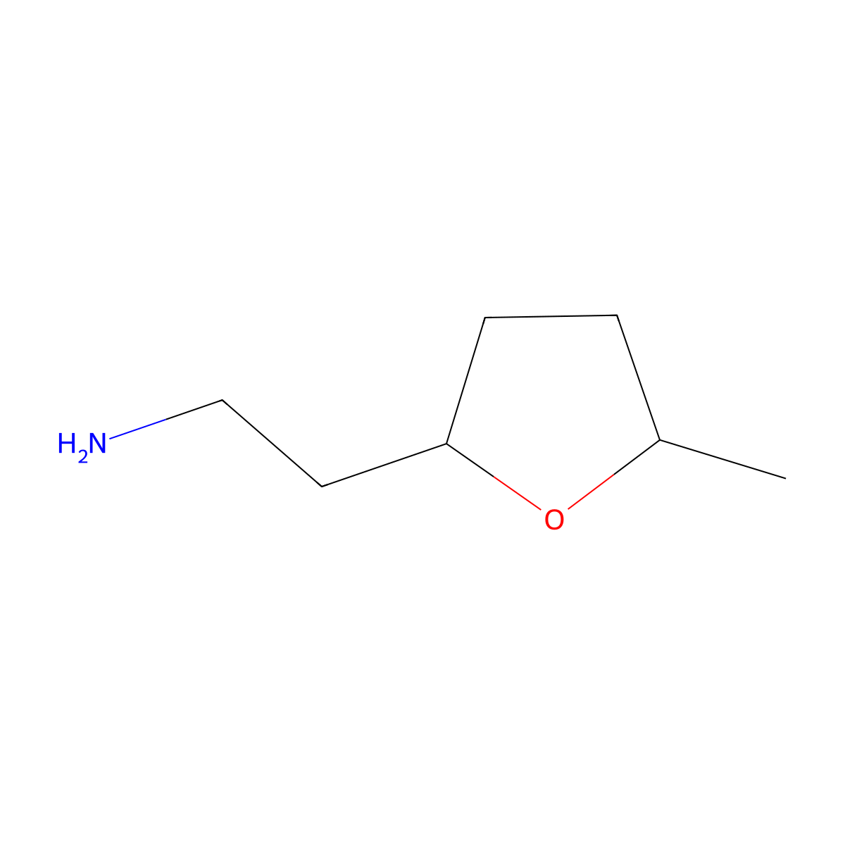 2-(5-Methyloxolan-2-yl)ethan-1-amine molecular structure, CAS 1548457-70-0