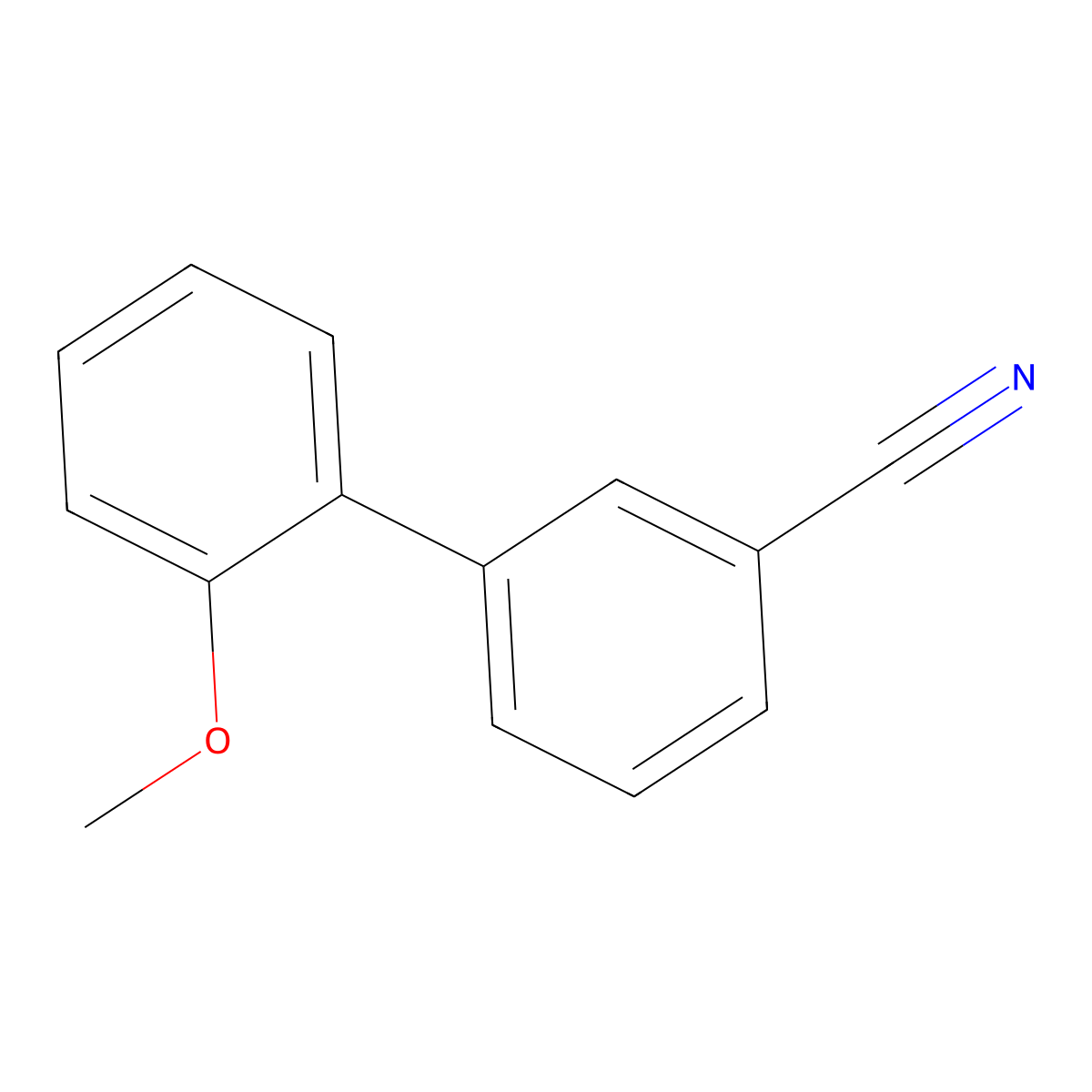 2'-Methoxy[1,1'-biphenyl]-3-carbonitrile molecular structure, CAS 154848-37-0