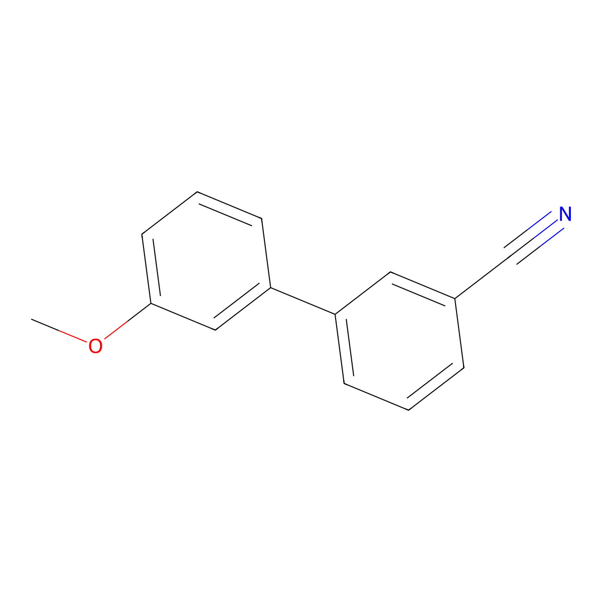 3-(3-Methoxyphenyl)benzonitrile molecular structure, CAS 154848-38-1