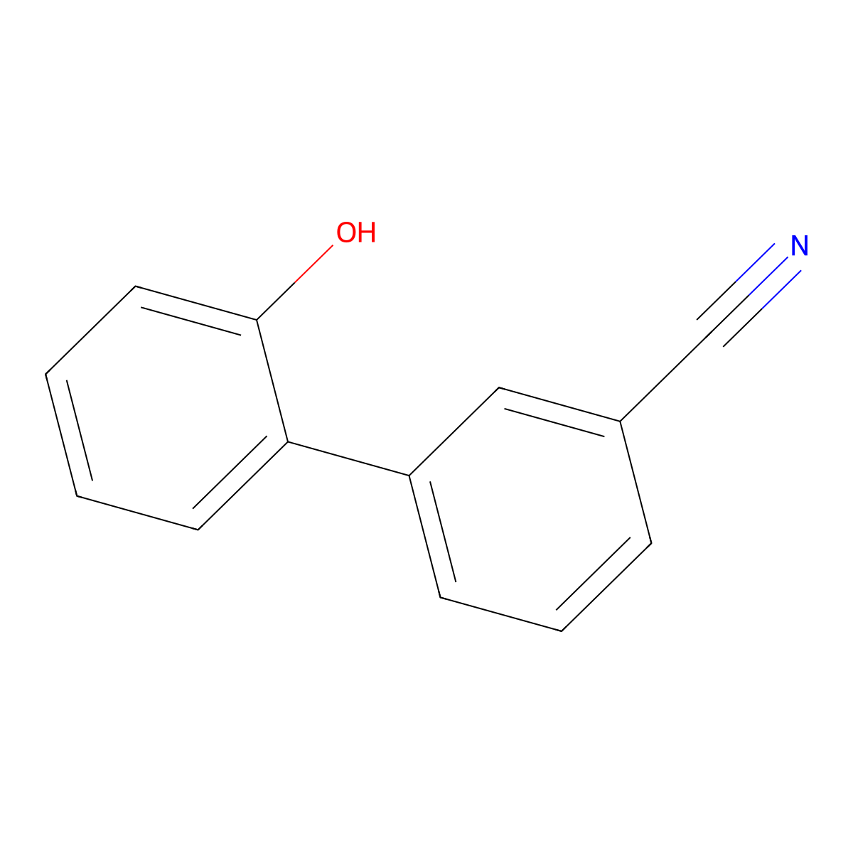 2'-Hydroxy[1,1'-biphenyl]-3-carbonitrile molecular structure, CAS 154848-42-7